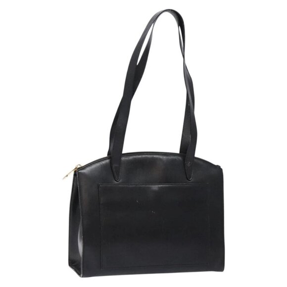 GUCCI Shoulder Bag Leather Black Gold 002 1998 0346 Auth bs28875 - Picture 1 of 16